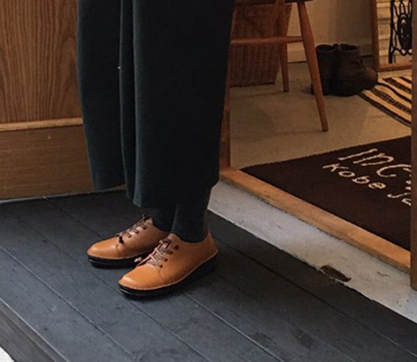 スニーカー レディースシューズ レディースファッション 靴 本革 ゴムレースアップ ウォーキングシューズ 22.0 24.5 5色展開 紐部ゴム スニーカー レディースシューズ レディースファッション 靴 本革 ゴム