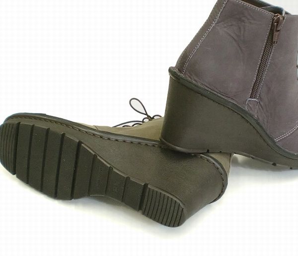 ブーティー ブーツ レディースシューズ レディースファッション 靴 厚底ウェッジ レースアップ 22.0 24.5 5色展開 しっかりした 高さあり ブーティー ブーツ レディースシューズ レディースファッション 靴