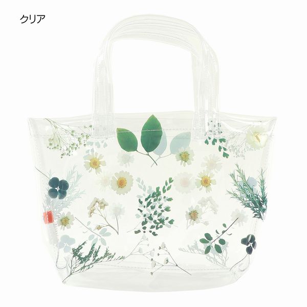 トートバッグ レディースバッグ レディースファッション ボタニカル ビニール ランチバッグ クリア素材 押し花 プリント 大人かわいいの通販はau Pay マーケット Tre Fiore