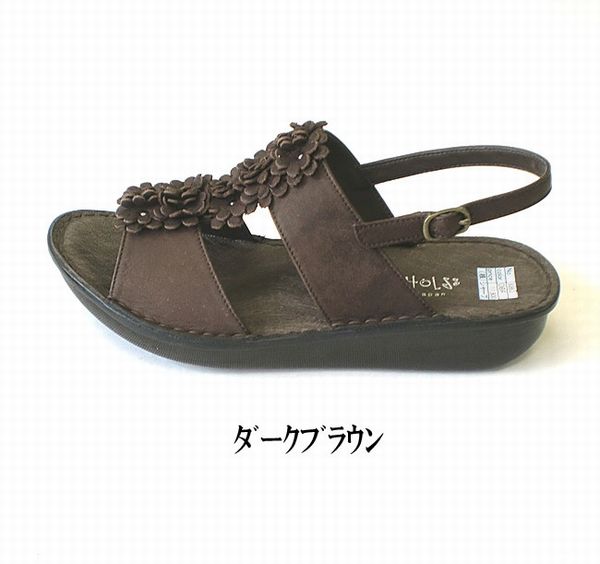 サンダル レディースシューズ レディースファッション 靴 フラット リボン S M L LL 爪先のかえりよい 船底タイプ 楽ー コンフォート 【送料無料】_2