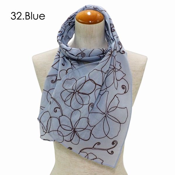 ストール ファッション小物 レディースファッション 春夏ストール 花柄刺繍 細幅 Uvストール 花柄 刺繍入り ナチュラル 可愛いの通販はau Pay マーケット Tre Fiore