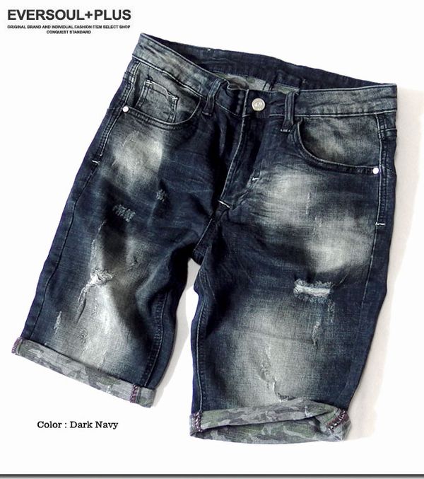 ショート ハーフパンツ ボトムス パンツ メンズファッション 夏 ヘビロテ確定 ショートパンツ 絶妙な色落ち ダメージ加工 カモフラ 迷彩の通販はau Pay マーケット Tre Fiore