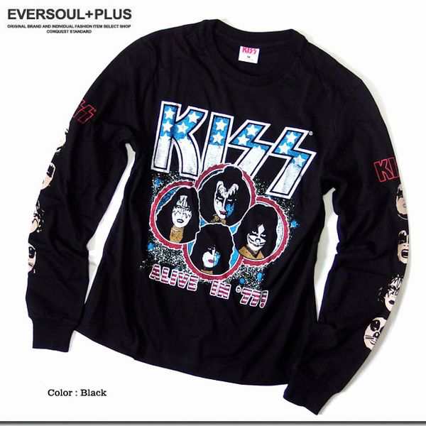 長袖 Tシャツ カットソー トップス メンズファッション 伝説のロックバンド Kiss キッス Armyプリント長袖ロンt Alive In 77 プリントの通販はau Pay マーケット Tre Fiore