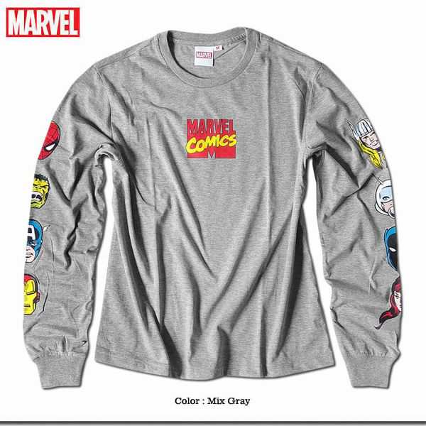 長袖 Tシャツ カットソー トップス メンズファッション 大人気 アメコミ Marvel マーベル ヒーロー達 両袖プリント リブ付きロンt ロゴの通販はau Pay マーケット Tre Fiore