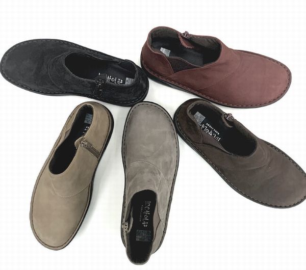 ブーティー ブーツ レディースシューズ レディースファッション 靴 本革 起毛素材 横ファスナー サイドゴア サイドファスナー ブーティー ブーツ レディースシューズ レディースファッション 靴 本