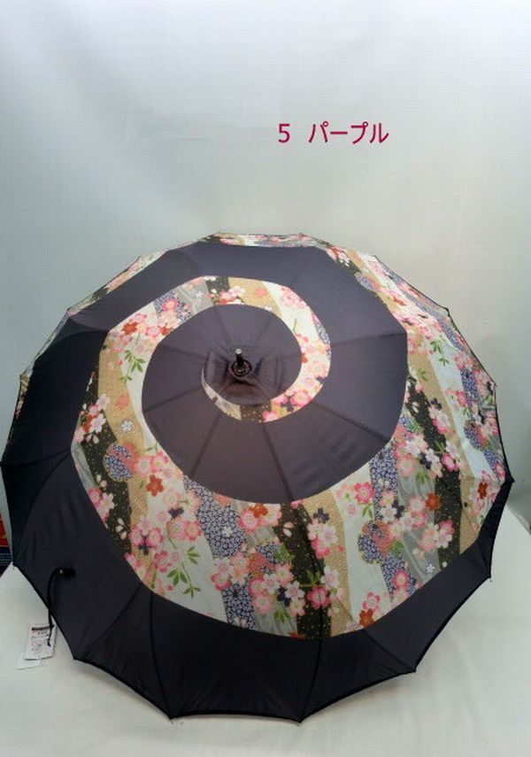 雨傘 傘 ファッション小物 レディースファッション 通年 長傘 婦人 和柄 1枚張り デジタルプリント Ab式 ジャンプ傘 ちりめん風 現代風の通販はau Pay マーケット Tre Fiore