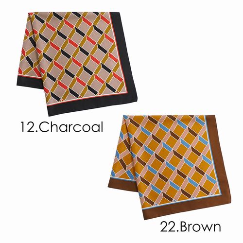 スカーフ ファッション小物 レディースファッション 秋冬スカーフ レトロ幾何柄 レトロな雰囲気 幾何柄 首に巻く 手首 バッグの持ち手にの通販はau Pay マーケット Tre Fiore