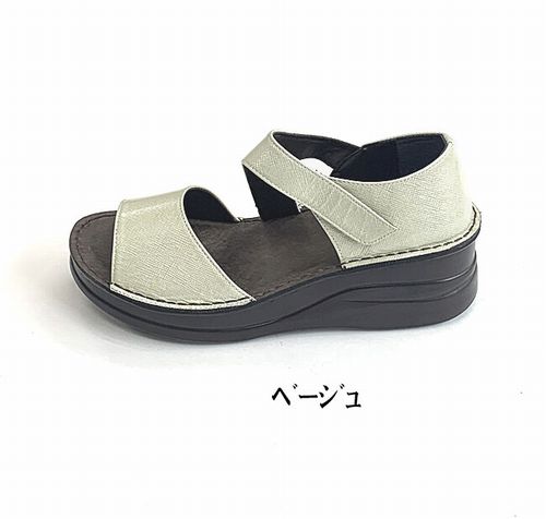 サンダル レディースシューズ レディースファッション 靴 プリズムエナメル素材 ストラップサンダル S M L LL ベルト マジックテープ 【送料無料】_3