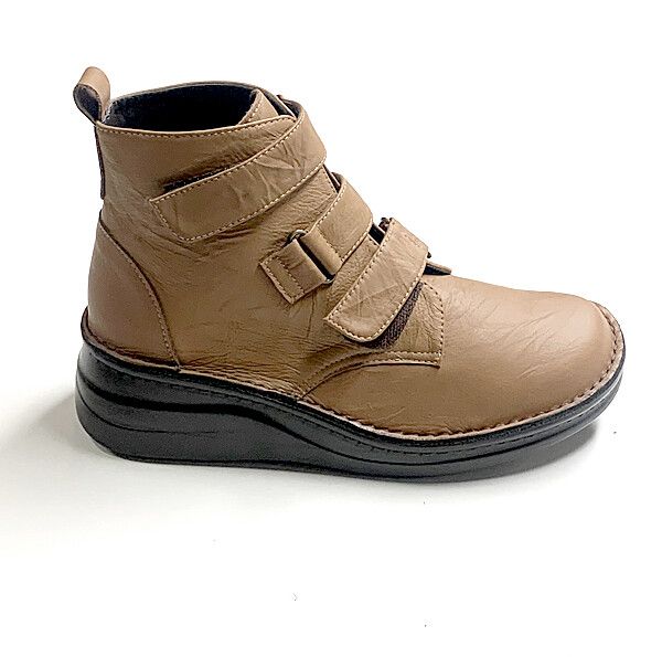 ブーツ レディースシューズ レディースファッション 靴 本皮ギャザ入り