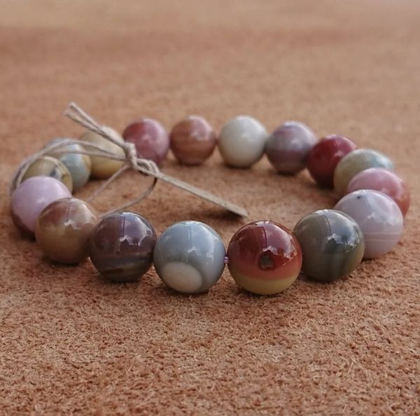 ブレスレット レディースアクセサリー アクセサリー ファッション アラシャン 瑪瑙 13mm めのう 内モンゴル パワーストーン 淡い色合いの通販は
