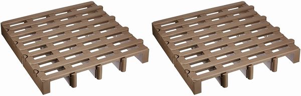 すのこ プラケース 押入れ収納 家具 インテリア ジョイントパレット 2枚組 通気性よい 高床すのこ 端を重ねる 簡単連結 クローゼットの通販は 6,229円