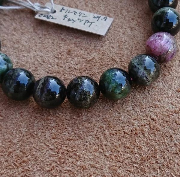 ブレスレット レディースアクセサリー アクセサリー ファッション トルマリンキャッツアイ 天然石 トルマリン グリーンベース 素敵の通販は