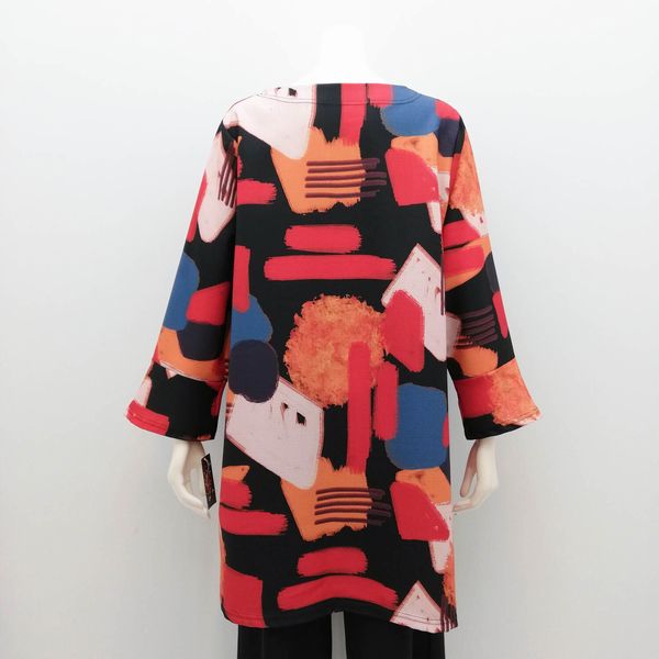 ステファネル フーデッド ラビットファー ポンチョ グレー系 STEFANEL