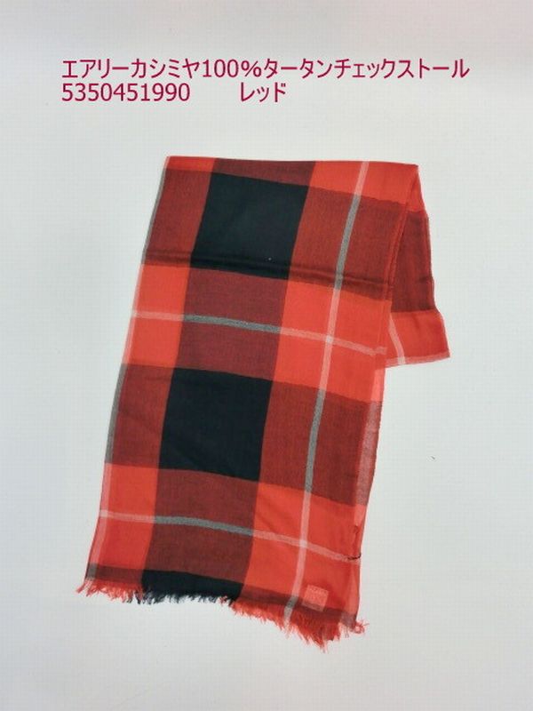 ストール ファッション小物 レディースファッション エアリー カシミヤ100% タータンチェックストール タータンチェック 軽さ追求