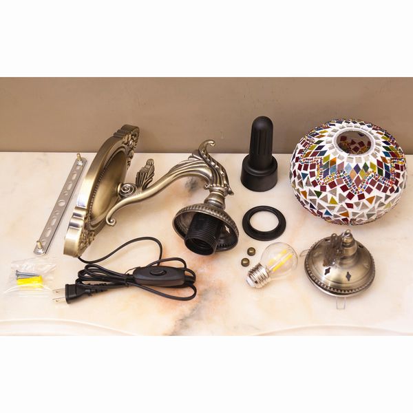 ブラケットライト 壁掛け灯 照明 電球 家具 インテリア 壁照明 ジョルダン モザイクランプ ウォールランプ LED付属 エキゾチック 美しいの通販は ブラケットライト 壁掛け灯 照明 電球 家具 インテリア 壁照明 ジョルダン モザイクランプ ウォールランプ LED付属 エキゾチック 美しいの通販は