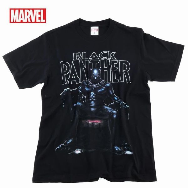 半袖 Tシャツ カットソー トップス メンズファッション MARVEL ブラックパンサー マーベル BLACK PANTHER アメコミ アベンジャーズの通販は