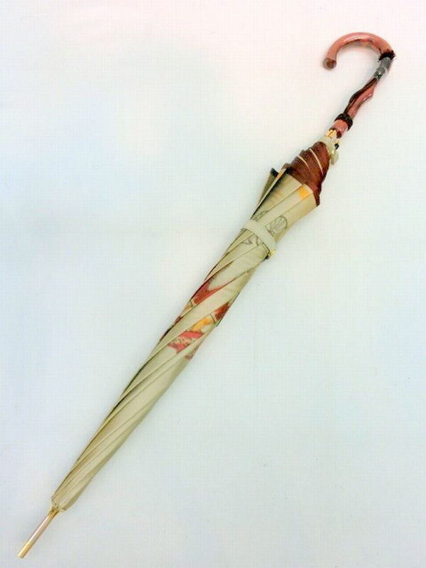 雨傘 傘 ファッション小物 レディースファッション 長傘 婦人 甲州織生地 ホグシ織 自転車柄 日本製傘 タッセル付手元 軽量 ジャンプ傘 12,413円