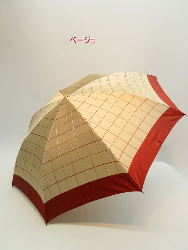 雨傘 傘 ファッション小物 レディースファッション 折畳傘 婦人 日本製傘 甲州産 先染 朱子織 格子生地 軽量 コンパクト 山梨県 織物 雨傘 傘 ファッション小物 レディースファッション 折畳傘 婦人 甲州産