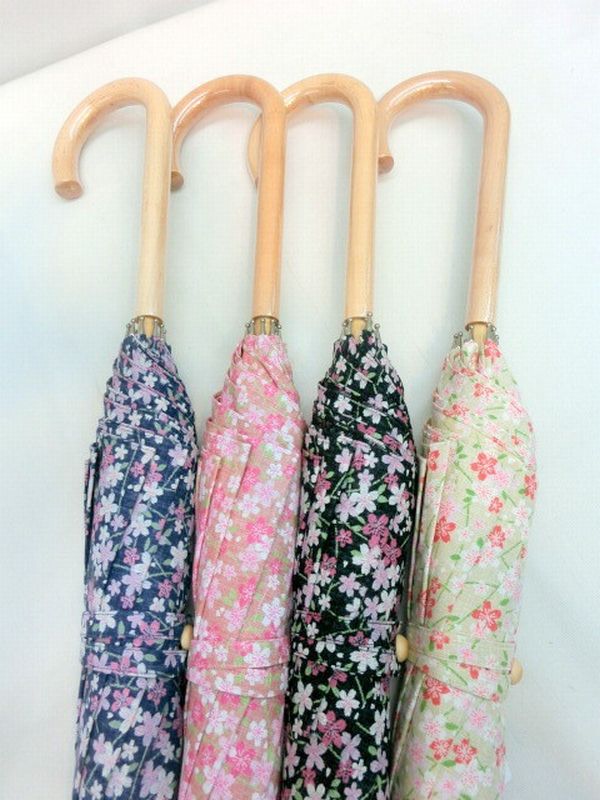晴雨兼用傘 傘 ファッション小物 レディースファッション 長傘 婦人 三河木綿生地使用 サクラ柄 日本製 手開き傘 UVケア加工付 晴雨兼用 晴雨兼用傘 傘 ファッション小物 レディースファッション 長傘 婦人