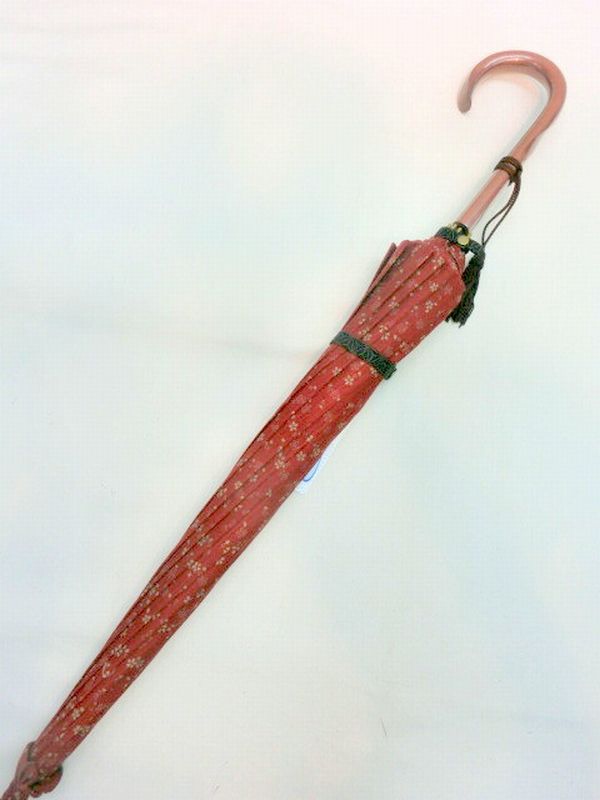 晴雨兼用傘 傘 ファッション小物 レディースファッション 晴雨兼用 長傘 婦人 伝統の和柄 和桜 麻の葉柄 両面 12本骨 UVカット 和風