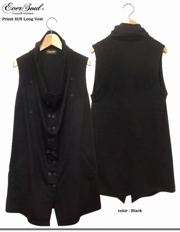 前開き ベスト ジレ トップス メンズファッション サロン系 ROCK系