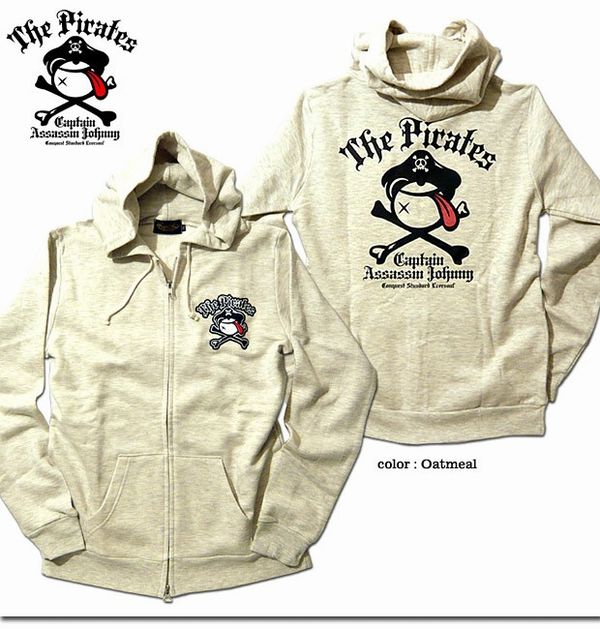 パーカー トップス メンズファッション キュートなデザイン 海賊