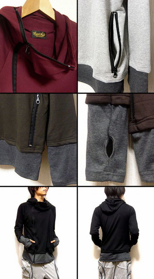 パーカー トップス メンズファッション 高度なレイヤードスタイル