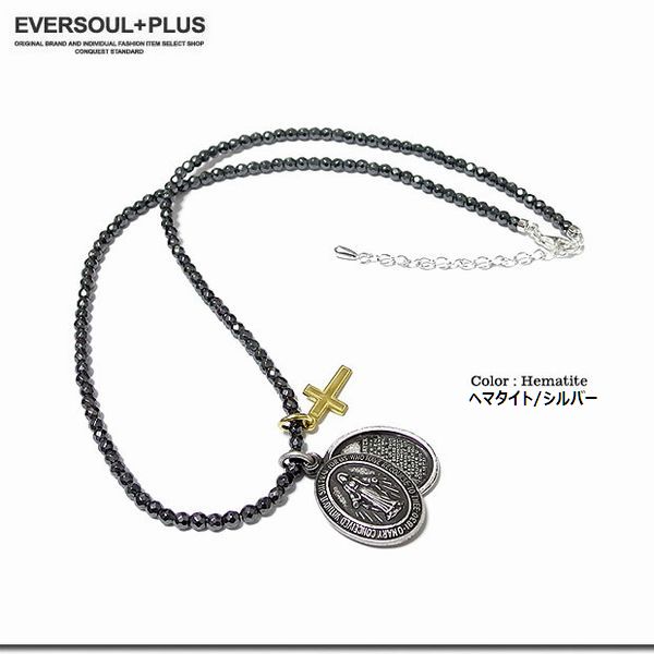 ネックレス ペンダント メンズアクセサリー アクセサリー ファッション 天然石使用 マリア 十字架　トップネックレス 天然石 オニキス 【送料無料】 8,953円