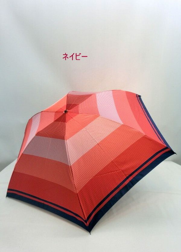 雨傘 傘 ファッション小物 レディースファッション 折畳傘 婦人 甲州産 先染 朱子織 格子生地 日本製傘 大判 軽量 丸ミニ骨使用 山梨県 【送料無料】_1