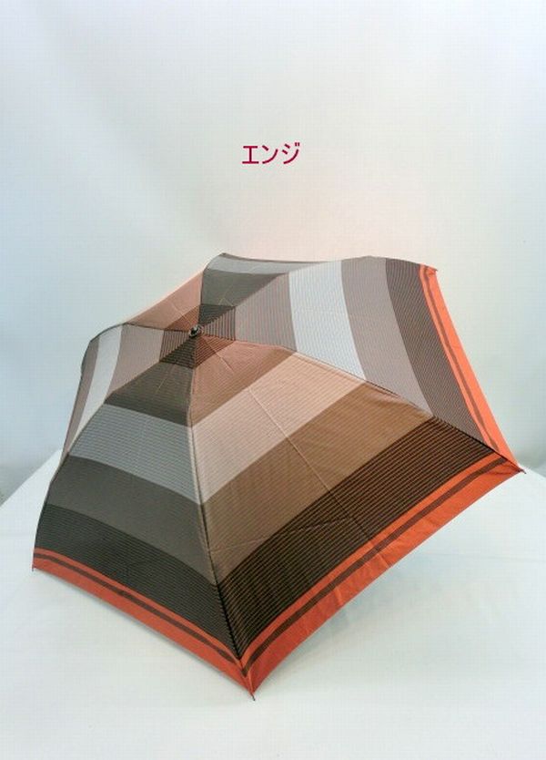 雨傘 傘 ファッション小物 レディースファッション 折畳傘 婦人 甲州産 先染 朱子織 格子生地 日本製傘 大判 軽量 丸ミニ骨使用 山梨県 【送料無料】_4