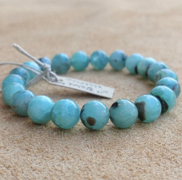 ブレスレット レディースアクセサリー アクセサリー ファッション クリソコラシリカ 9mm ジェムシリカ 愛情 調和 サポート 淡い緑 素敵 【送料無料】