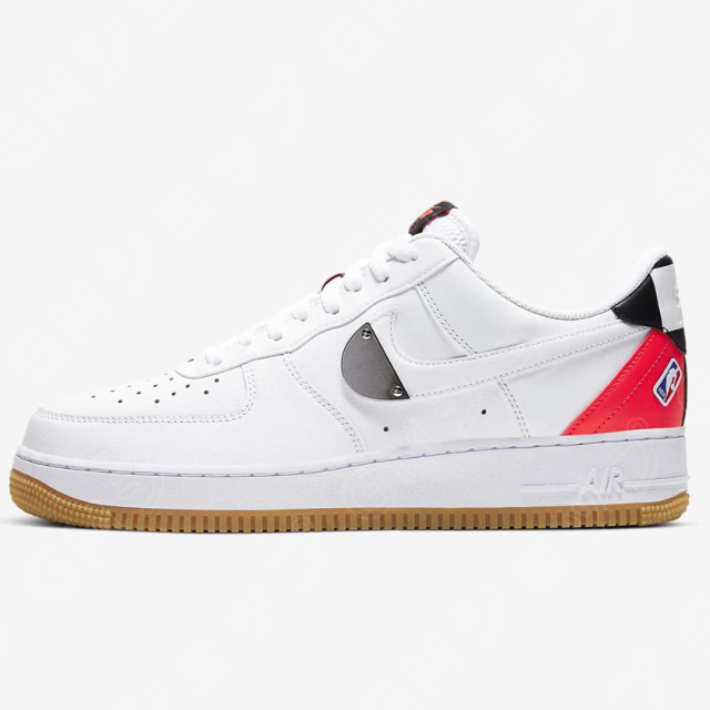 送料無料 NIKE NIKE AIR FORCE 1 07 LV8 CT2298-101 White Bright Crimson Black 並行輸入品