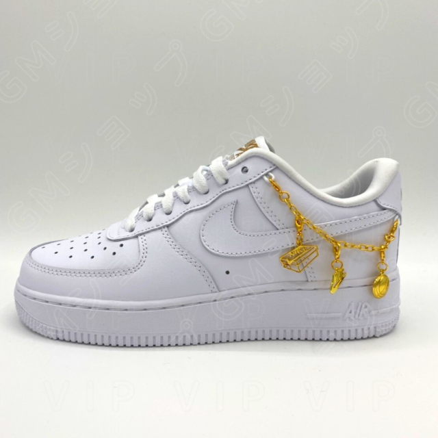 NIKE Air Force 1 07 LX Pendant DD1525-100 WHITE/LEMON スニーカー