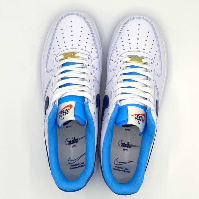 NIKE AIR FORCE 1 07 FIRST USE ナイキ エアフォース1 ホワイト 白 ブルー 青 メンズ スニーカー DA8478-100  WHITE×BLUE 転売対策 箱な｜au PAY マーケット