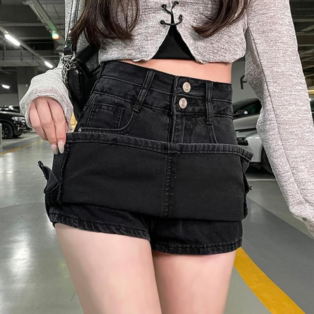 デニムスカート スカート レディース ハイウエストミニデニムスカート  