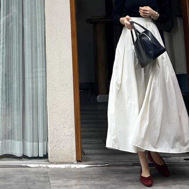 ロングスカート レディース スカート フレアスカート ハイウエスト  