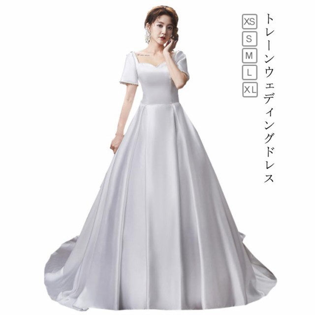 ウエディングドレス 結婚式 二次会 エンパイア ウエディング ドレス 花嫁 ウェデイングドレス エンパイアライン エンパイアドレス セルフの通販はウエディングドレス