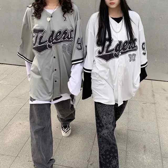 ベースボール シャツ 野球 半袖 ボタンシャツ プリント ロゴ