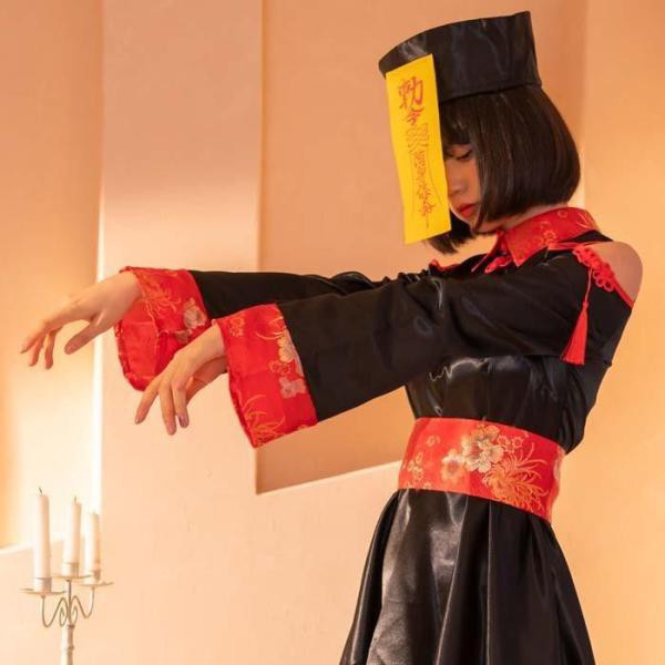 肩出しキョンシー ハロウィン コスプレ 衣装 仮装 キョンシー 肩出しキョンシー ハロウィン コスプレ 衣装 仮装 キョンシー
