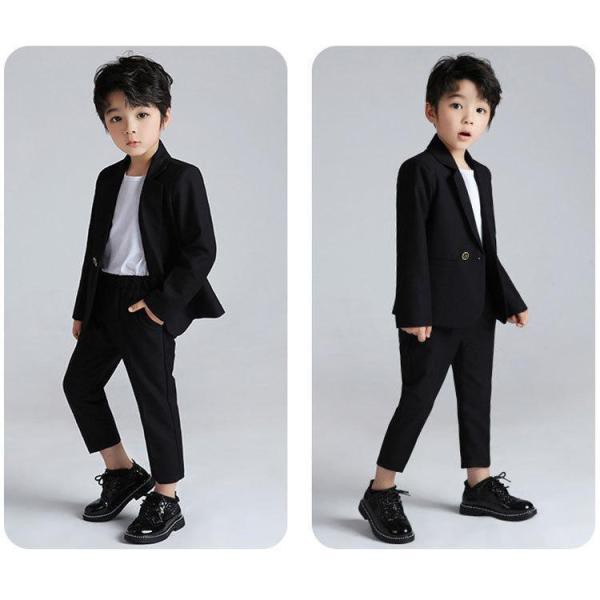 上品 グレンチェック柄【男の子 スーツ フォーマル】子供服 スーツ 【お徳用6点セットup】 入学式 ダブルボタン 【子供スーツレンタル】 キッズスーツ  入園式 結婚式 発表会 100 -170 小学校卒業式スーツ 子供スーツ ジュニアスーツ リボン付き Kids 茶色かっ suits 2つボタン