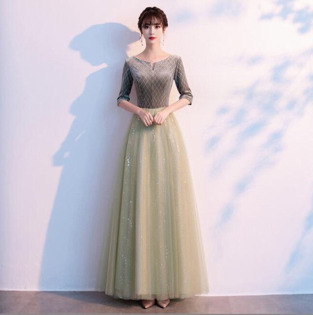 パーティードレス ロング ロングドレス 結婚式 お呼ばれドレス