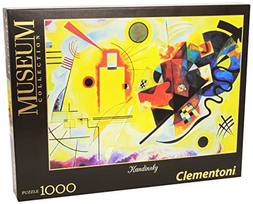 1000ピース ジグソーパズル Clementoni 黄色 赤 青 Kandinsky: Yellow-Red-Blue 48×68cm  39195｜au PAY マーケット