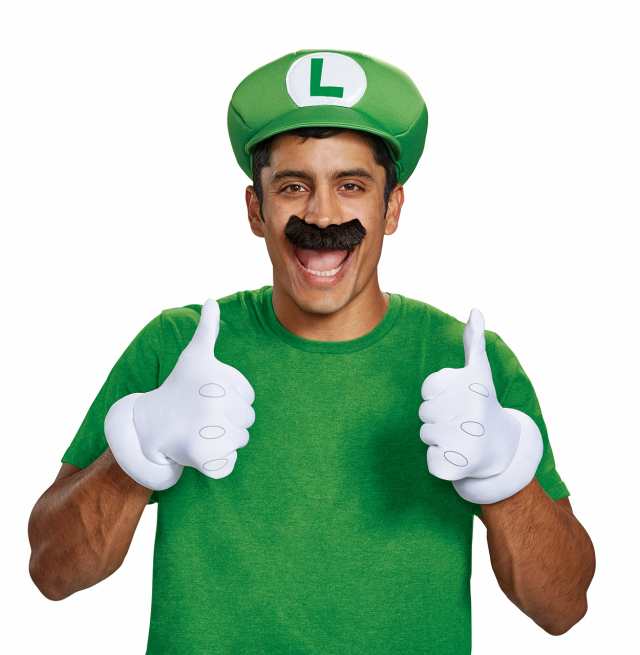Super Mario Bros. - Luigi Hat And Mustache Kit スーパーマリオ ...
