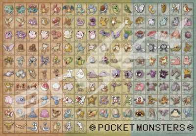 1000ピース ジグソーパズル ポケットモンスター ポケモン図鑑no 001 151 51x73 5cm の通販はau Pay マーケット Forestore