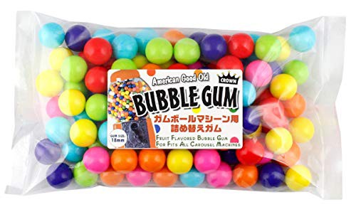 ガム 詰め替え 美味しい Crown ガムボールマシーン用詰替えガム 18mm玉 100個入り 約400g バブルガム 国産 日本製の通販はau Pay マーケット Moso S Store