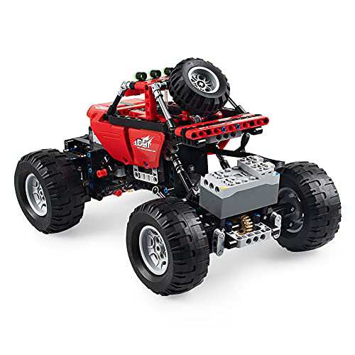 CaDA 動くブロックキット ラジコン オフロードカー SUV 4WD 489ピース 