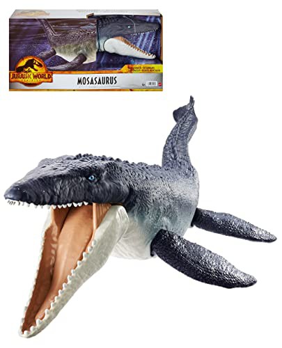 マテル ジュラシックワールド(JURASSIC WORLD) 海の覇者! モササウルス 【全長:約75cm】 【4才~】 HNJ56 ネイビー 大