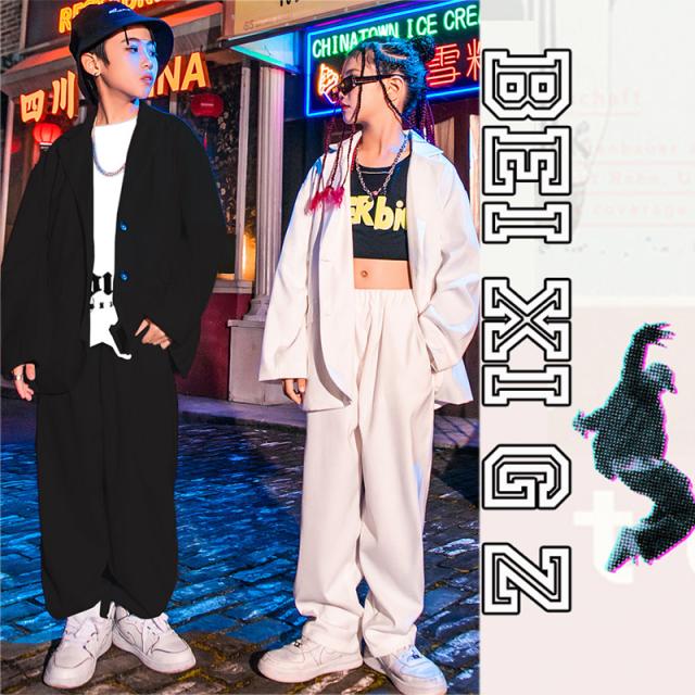 キッズ ダンス衣装 ガールズ ジャズダンス 韓国 Hiphop ロックダンス衣装 キッズダンス 子供 Jazz Dance スーツ ベスト スラックス 白 黒の通販はau Pay マーケット ユニストーリー