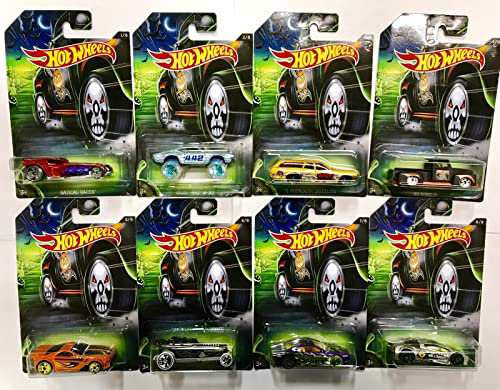 メーカー純正品[充電不要 1年保証] ホットウィール マテル ミニカー HW8xDYB55 Hot Wheels 2017 Halloween  Complete Set of Limited Edi