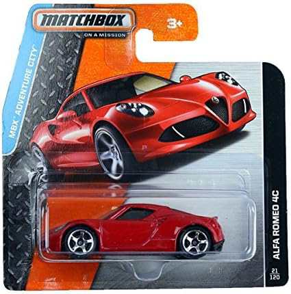 マッチボックス マテル ミニカー Matchbox ALFA Romeo 4C (Red) MBX